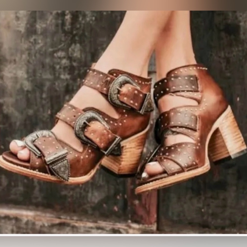 FREEBIRD by Steven VIOLET Studded Sandal Shoes Size 7